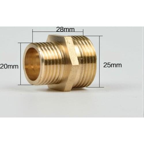 1/2" BSP male Turn 3/4" BSP Male Reducer Brass Pipe Fitting Connector Coupling Adapter