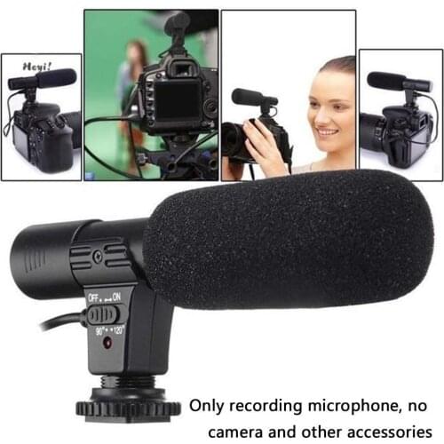 MIC-01 Stereo Camcorder Microphone For Nikon Canon DSLR PC X Camera iph Phone Computer For Xiaomi Mobile Microphone Samsung T8U4