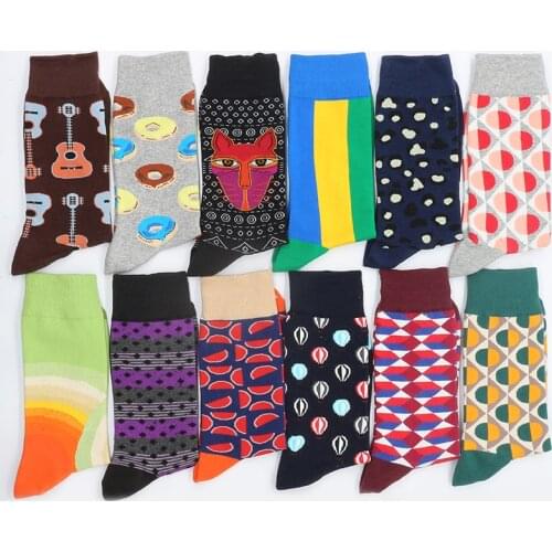 Mens Cotton Happy Socks Winter Sock Warm Funny Gifts Christmas Womens Set Print From The Factory Dropshipping Contact Us
