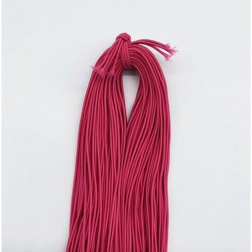 New 5 Yards/lot 2.0 2.5mm Hight-Elastic Bands Spool Sewing Band Round Elastic Cord Diy Handmade Sewing Materials #12