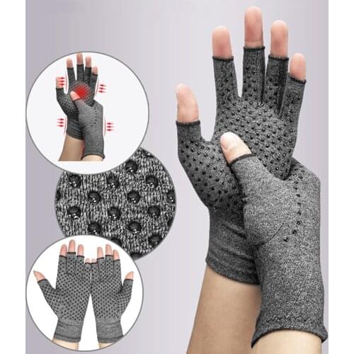 1 Pairs Compression Arthritis Gloves Wrist Support Cotton Joint Pain Relief Hand Brace Warm Women Men Therapy Wristband Gloves