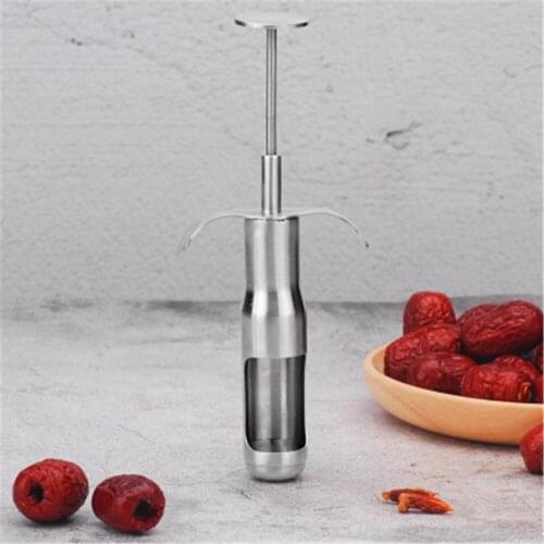 Cherry Seed Remover Handheld Fruit Seeds Slicer Knife Red Jujube Corers Seed Remove Tool Vegetable Pitting Device Kitchen Gadget