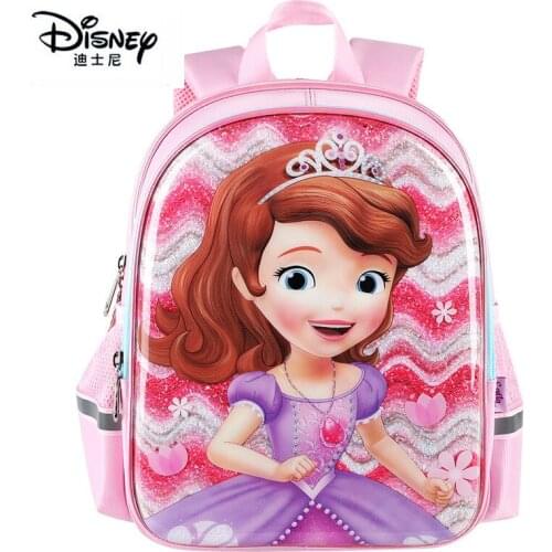 Disney Sofia Series Girl Backpack Large Capacity Student Schoolbag Cute Waterproof Small Childrens Handbag