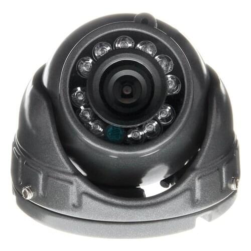 Gray Mini Car Camera,600TVL CCD Metal Vehicle For Taxi Bus Waterproof Night Vision Analog Camera Free Shipping