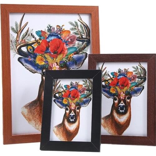 Nordic Simple Wooden Frame A3 A4 Black White Color Picture Photo Frames for Wall picture frames wall photo frame home decor