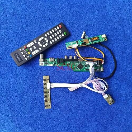 HDMI-compatible USB VGA DIY Kit1CCFL Analog signal LVDS 20 Pin 1024*768 Fit HT14X11/HT14X12/HT14X13 LCD matrix controller board