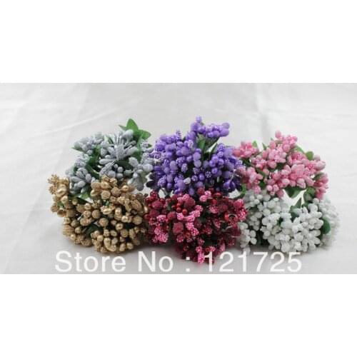Candy box decoration paper flower gift box diy material drop flower glass beads multicolor