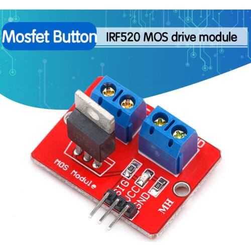 0-24V Top Mosfet Button IRF520 MOS Driver Module ForArduino MCU ARM Raspberry pi