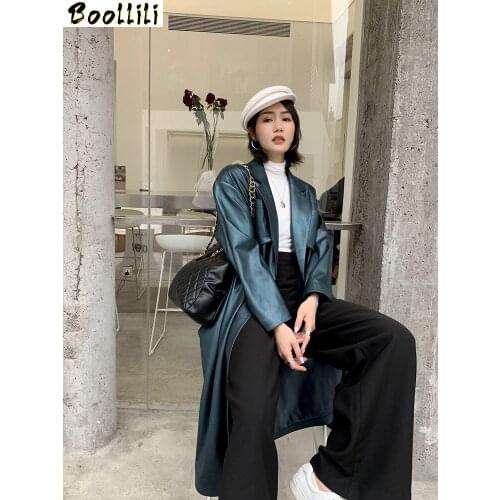 Boollili Real Leather Jacket Sheepskin Coat Women Clothes 2020 Genuine Leather Coat Loose Spring Autumn Coat Women
