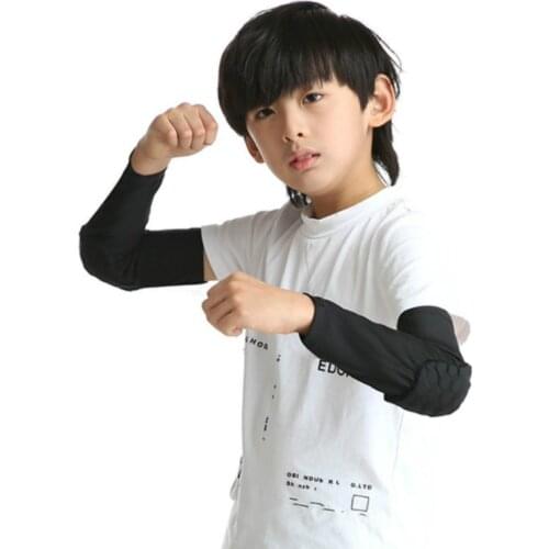 1 Pair Kids Adults Sports Honeycomb Compression Elbow Pads Support Arm Sleeve for Basketball Baseball Volleyball Cycling Tennis