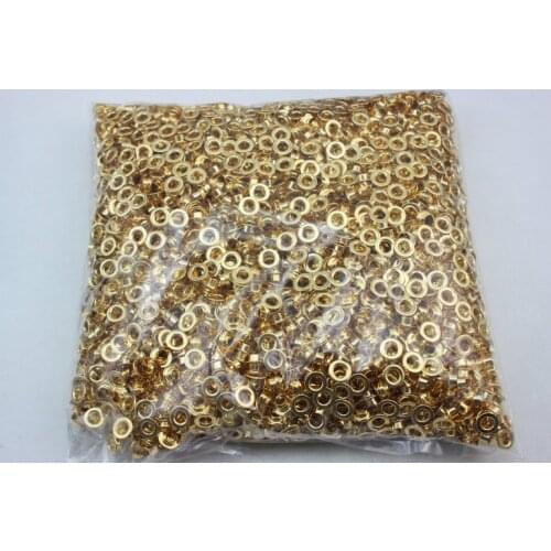 1000set 6mm plane eyelet Rose gold metal copper eyelets buttons clothes accessory handbag findings FREE SHIPPING