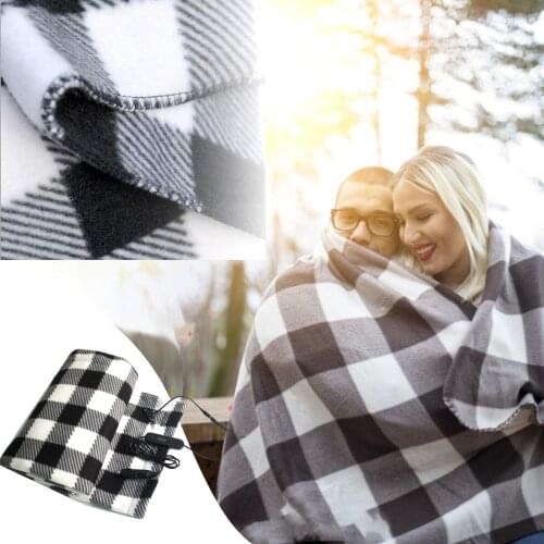 12V 00 * 60cm Heating Blanket Electric Car Electric Blanket 4 Temperature Grade Timing Blanket
