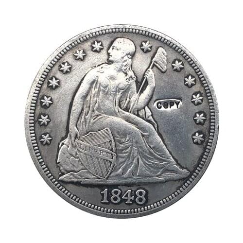 1848 Seated Liberty Dollar COINS COPY