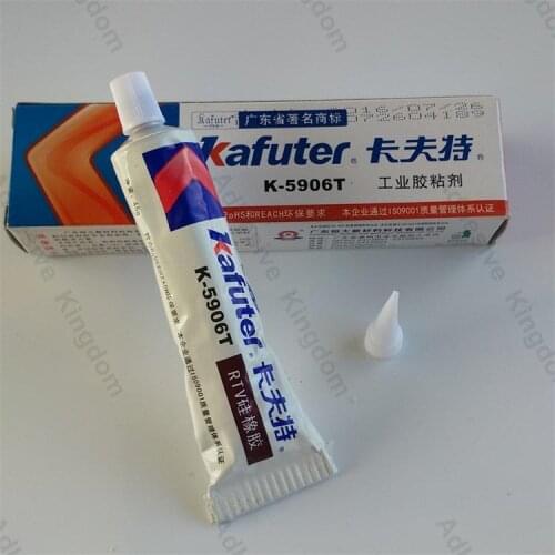 2pcs Kafuter 45g K-5906T transparent RTV silicone rubber plastic metal elastic adhesive sealant