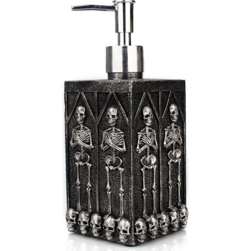 460ml Creative Gothic Crypt Skull Dispenser Lotion Bottle For Shower Gel Liquid Foam Hand Soap Dispenser Pump Shampoo Bathroom
