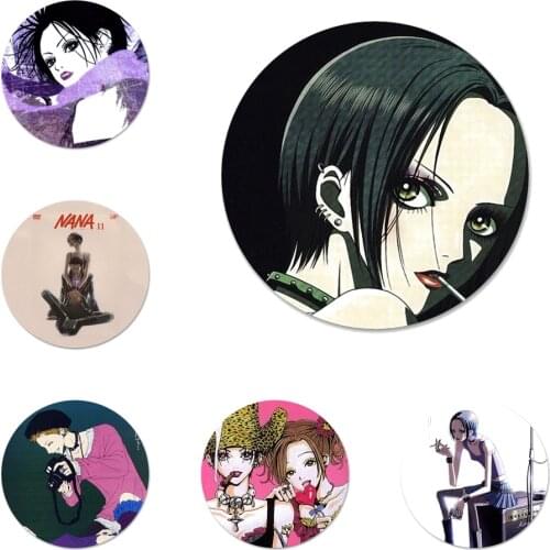 58mm Cartoon Nana Anime Icons Pins Badge Decoration Brooches Metal Badges For Backpack Decoration