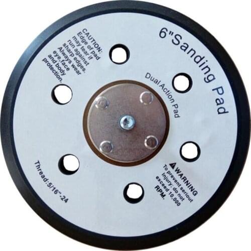 6 inch polishing grinding disc rust removal waxing disc polishing self-adhesive millstone dust suction type polishing tool