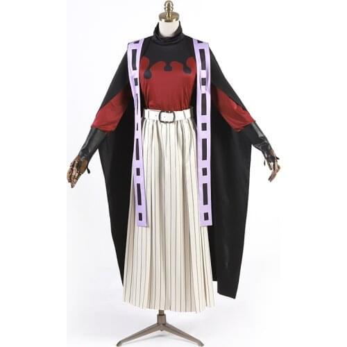 Anime Clothing Demon Slayer: Kimetsu no Yaiba Douma Cosplay Costume Cloak Kimono Long Coat A