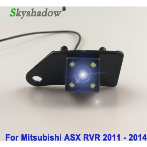 Car 4LEDS Night Vision Backup Rear View Rearview Reversing Camera Waterproof Parking For Mitsubishi ASX 2011 2012 2013 2014 RVR