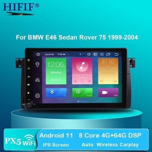 IPS 1 Din Android 11 Car Multimedia Player For BMW E46 M3s Rover 75 Coupe Navigation DVD Car Radio Audio 318/320/325/330/335