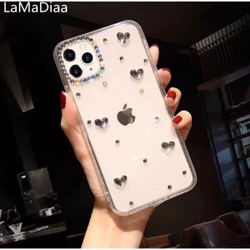 For Huawei Honor8 9 10 20 Lite V10 V20 V30 7X 8X 9X Nova 3 4 5 6 Case Luxury Bling Rhinestone Diamond Crystal Soft Cover Case