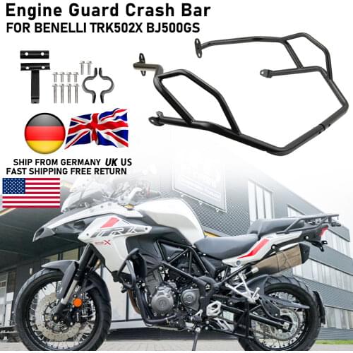 For Benelli TRK502 TRK520X TRK 502 X BJ500GS-A 2017 2018 2019 2020 2021 Moto Upper Engine Guard Crash Bar Frame Protector Bumper