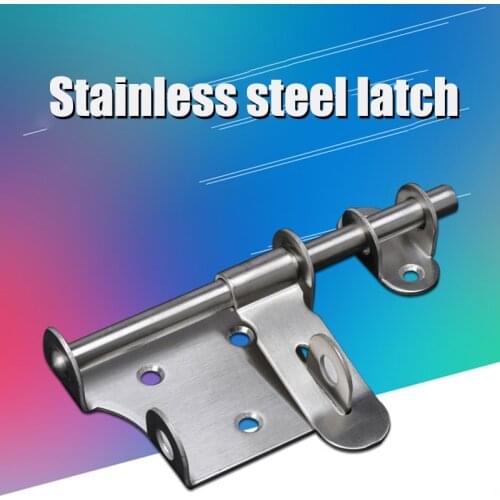 Stainless steel lock pin left and right security door latch door lock padlock vintage Padlock accessories