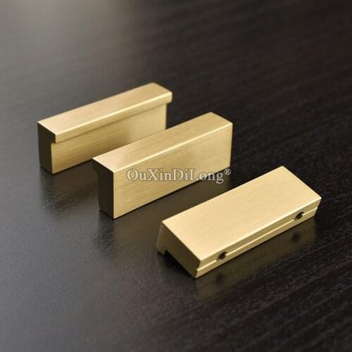 Elegant Luxury 10PCS European Solid Brass Kitchen Cabinet Door Handles Cupboard Wardrobe Drawer Cabinet Pulls Handles and Knobs