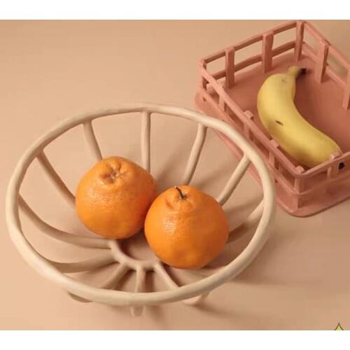 Fruit Plate Cuencos Cocina поталь Living Room Coffee Table Hollow Storage Decoration Simple Morandi Creative Home невыкипайка