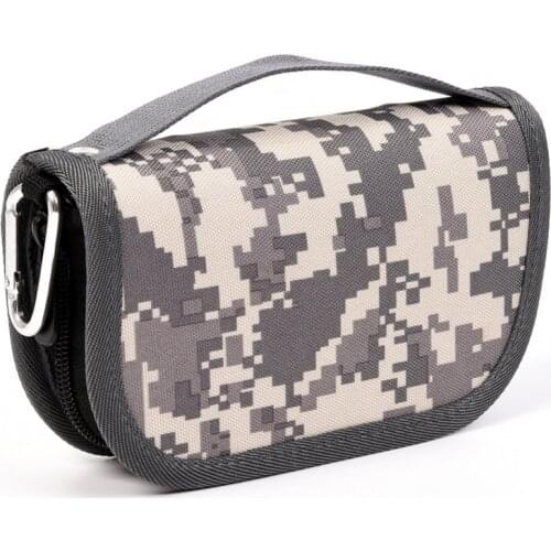 Outdoor Fishing Tackle Bag Canvas Zipper Sequins Spoon Lure Bait Tackle Bag Fishhooks Hand Spinner Storage Pouch Large Capacity