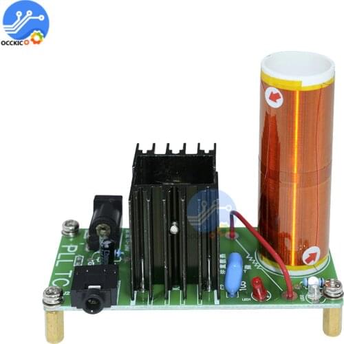 Speaker Amplifier Kit Tesla Coil 15W Mini Music Audio Sound Speaker Tesla Coil Plasma Tesla Wireless Transmission DC 15-24v