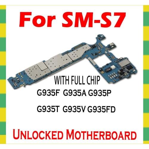 Mainboard Unlocked For Samsung Galaxy S7 edge G935F G935P G935T G935V G935A G935FD G935W8 Motherboard Original Unock Logic Board