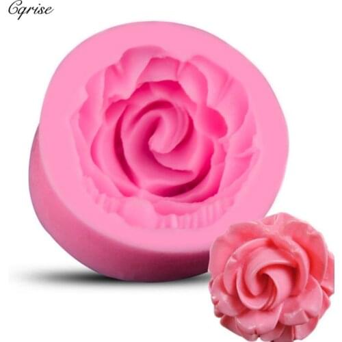 New Rose Flower Silicone Molds Soap Making For Embossed Sugar Arts Flower DIY Wedding Decor Candle Mold Handmade Soap Form