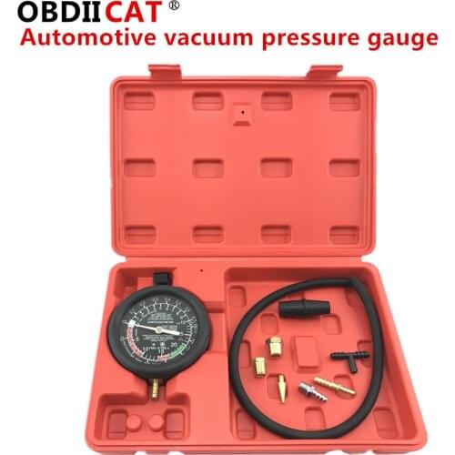 OBDIICAT Universal Vacuum Tester&Fuel Pump Gauge&Fuel Pump Tester Car Truck Tool