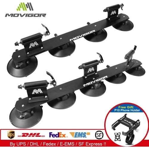 MOVIGOR Bicycle Rack Suction Roof-Top MTB Mountain Road Bike Car Racks Carrier Quick Installation Roof Rack Cycling Accessory
