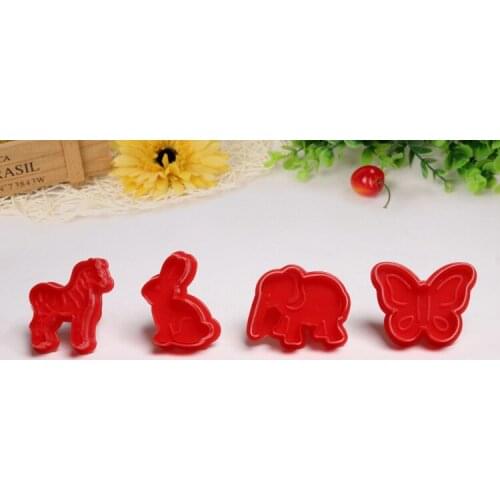 Fondant Animal Cake Cutter Cookie Mold Sugar Craft Plunger Mould Random Color Drop Shipping