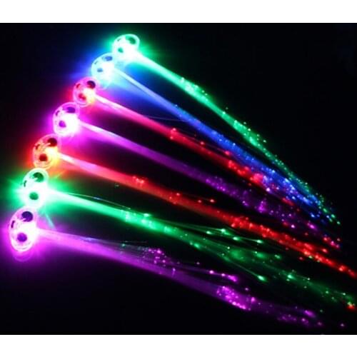Wedding Party Supplies Colorful LED Flash Hair Braid Clip Hairpin RGB Decoration Light LX3008