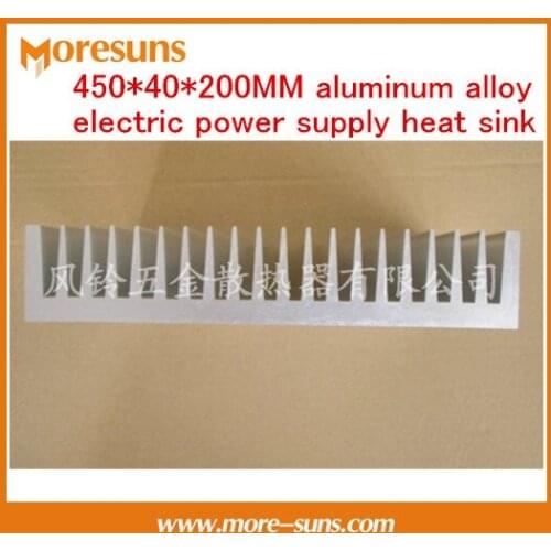 High power industrial electric radiator 450*40*200MM aluminum alloy electric power supply heat sink Electronics Production