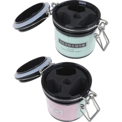 Activated Sealed Storage Jar Container Eyelash Glue Storage Tank Individual Adhesive Stand Eyelash Extension Makeup Tool