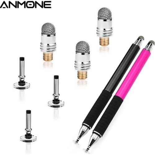 ANMONE Stylus Pen Conductive Touch Sucker Fiber Tip Touch Cloth Head Tablet Laptop Pen Accessories Touch Screen Pen Head Cap