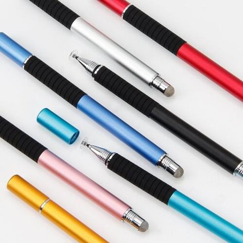 Universal 2 in 1 Precision Disc Fiber Tip Stylus Pen Tablet Capacitive Screen Caneta Touch Pen for Mobile Android Phone Smart