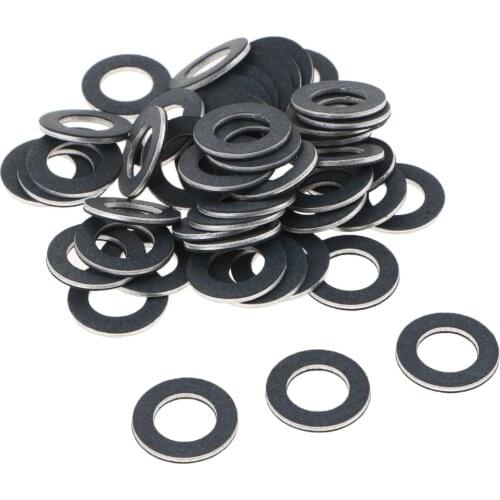 50Pcs Engine Oil Drain Plug Gasket Seal Ring 20x12x2.5mm for Toyota Lexus
