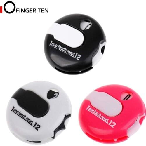 Golf Score Counter Stroke One Touch Reset Up to 12 Shots Mini Attachment Counters Clicker with Clip