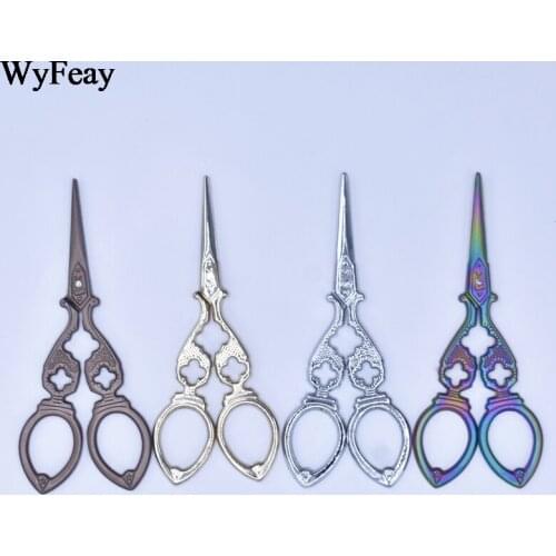 Cross Stitch Retro Classic Vintage Scissors Antique Needlework Sewing Embroidery Scissor Tailor Thread Fabric Cutter Shears DIY