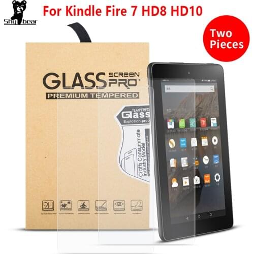 Tempered glass screen protector for amazon kindle fire 7 HD 8 HD10 scratch proof protective screen capa for kindle fire tablet