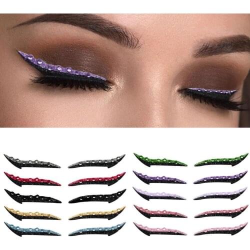 1 Pair Reusable Eyelash Eyeliner Sticker Fashion Eyes Sticker Makeup Eyeliner Eyeshadow Sticker Eyes Cosmetic Makeup Tools 2021