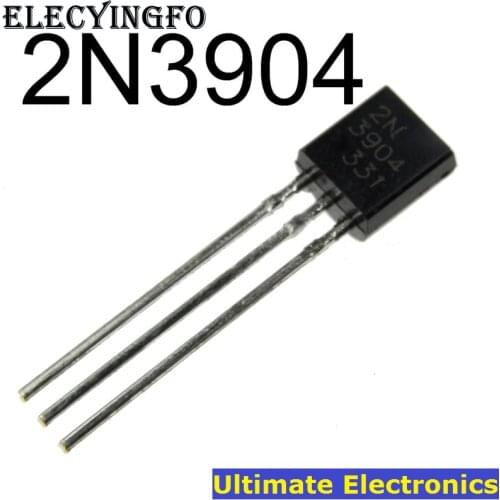 100pcs 2N3904 TO-92 NPN General Purpose Transistor