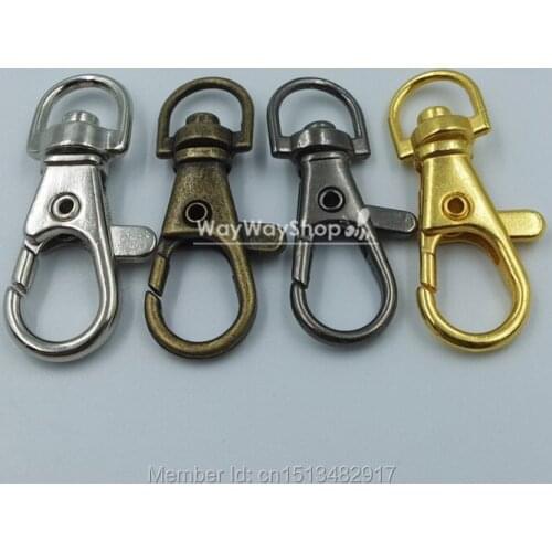 100 PCS 5/16'' 7mm SWIVEL CLIPS SNAP Hook TRIGGER Lanyard Lobster Clasp Color Choice