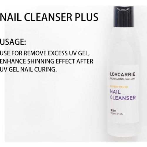 110ml UV Gel Nail Polish Remover Liquid Clean Acetone Nail Surface Cleanser Nail Lacquer Degreaser Cleaner Water Top Quality