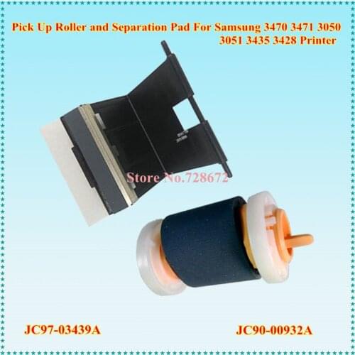 5sets JC90-00932A Pickup Roller Assy and Separation Pad JC97-03439A for Samsung 3470 3471 3050 3051 Printer